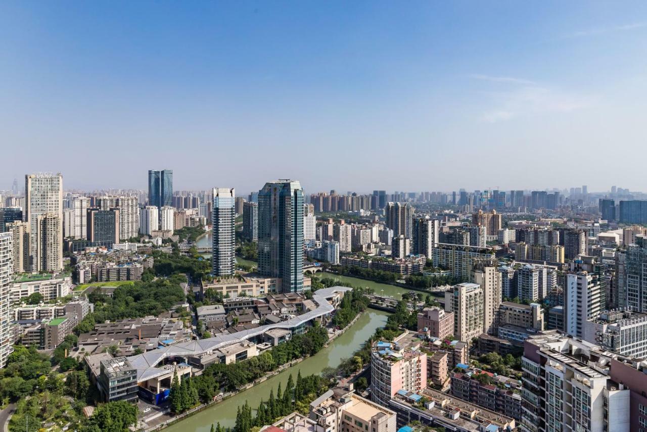 Tianfu In Service Apartement Чънду Екстериор снимка